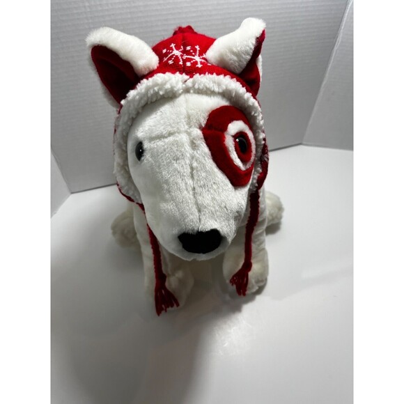 Target Dog Bullseye Plush Dog 14” “The Inn Thing” 2001 Christmas Stuffed Animal - Picture 9 of 9